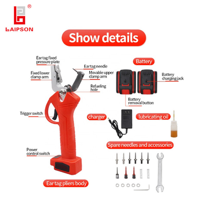 2022 Laipson Electric Animal Ear Tags Applicators For Cow Goat Pig Farm