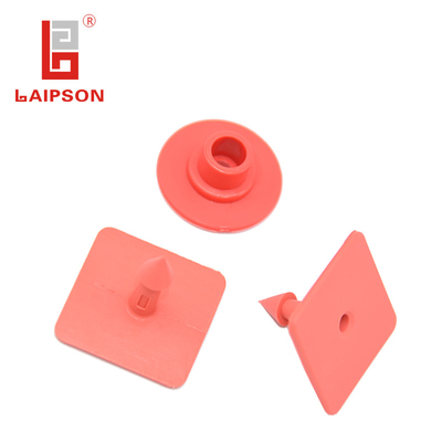yellow iSO9001 TPU 30mm  Visual Rectangular Pig And Sheep Ear Tag