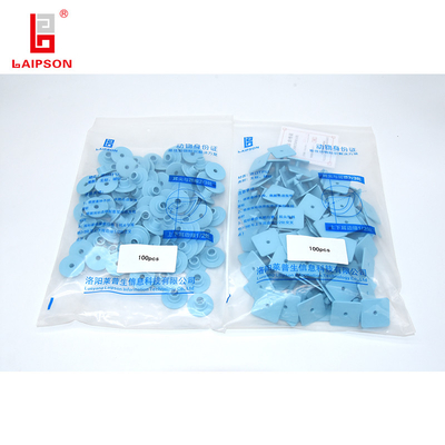 yellow iSO9001 TPU 30mm  Visual Rectangular Pig And Sheep Ear Tag