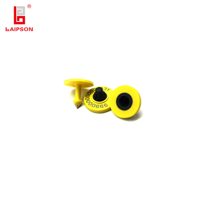 30mm 860-960Mhz UHF ROUND TPU LIVESTOCK EAR TAG WITH PRINTING FIGURES FOR CATTLE  SHEEP FARM TRACKING