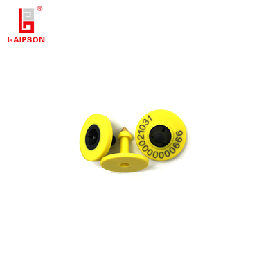 30mm 860-960Mhz UHF ROUND TPU LIVESTOCK EAR TAG WITH PRINTING FIGURES FOR CATTLE  SHEEP FARM TRACKING