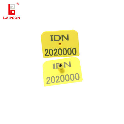 BASF 52*38mm Tpu Laser Printing QR Code Metal Tip Cattle Pig Sheep Ear Tag For Farm