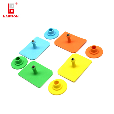 BASF 52*38mm Tpu Laser Printing QR Code Metal Tip Cattle Pig Sheep Ear Tag For Farm