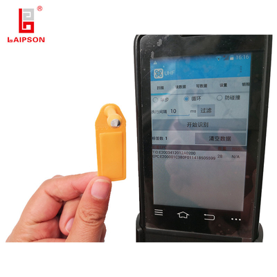 860Mhz BASF TPU UHF Two Piece Animal Rfid Identification Sheep Ewe Goat Ear Tag For Farm