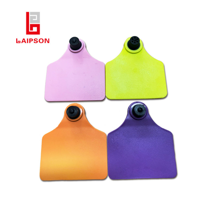 75mm Iso9001 Basf Tpu 860mhz Uhf Two Piece Tamperproof Animal Tag For Cattle Cow Sheep Farm