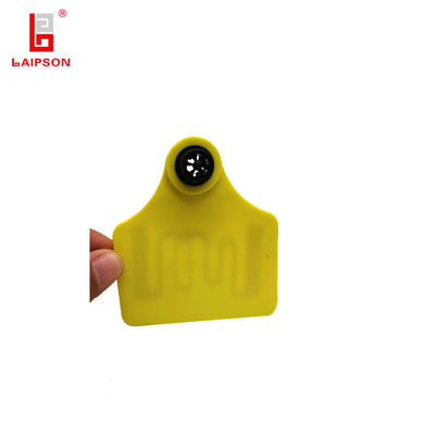 75mm Iso9001 Basf Tpu 860mhz Uhf Two Piece Tamperproof Animal Tag For Cattle Cow Sheep Farm