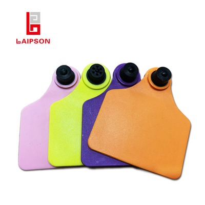 75mm Iso9001 Basf Tpu 860mhz Uhf Two Piece Tamperproof Animal Tag For Cattle Cow Sheep Farm