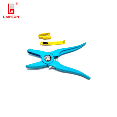 Blue Sheep Goat Chicken Poultry Ear Tag Plier Applicator For Tagging Animal Tags